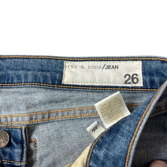 Rag & Bone jeans women's 26 US 2 medium wash the Dre slim boyfriend - Picture 5 of 8
